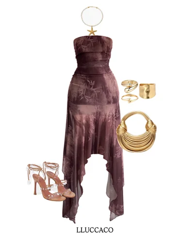 پیراهن تورکش دامن هفت هشتی